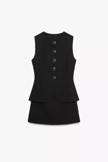 ZARA 숏 베스트 스타일 점프수트