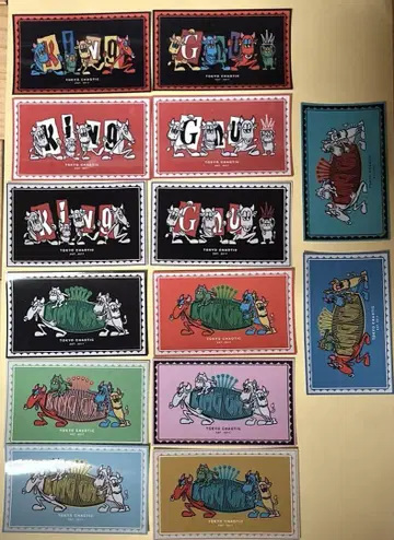 올 프리 King Gnu 킹 누 스티커 4개 매장 컴플리트