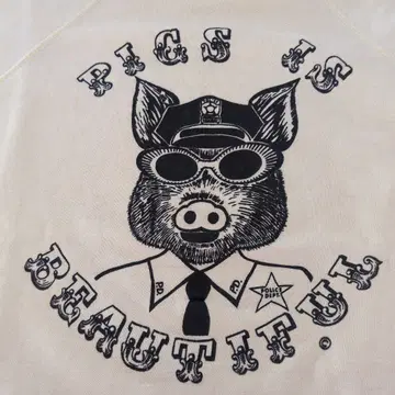 70's PIG 프린트 반팔 맨투맨