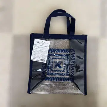 KINOKUNIYA 몬스테라 클리어 백 네이비