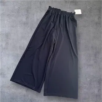 QTUME 쿠츄무 개더 와이드 팬츠 허리밴딩 M 정가 17600엔