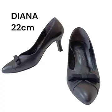 DIANA 블랙 스틸레토 펌프스 22cm