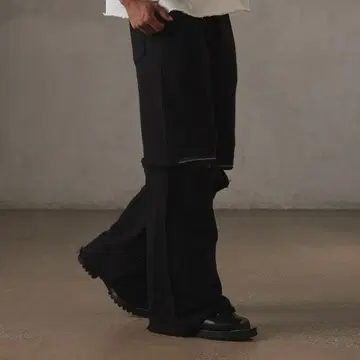 블랙 팬츠 L 사이즈 176cm 모델