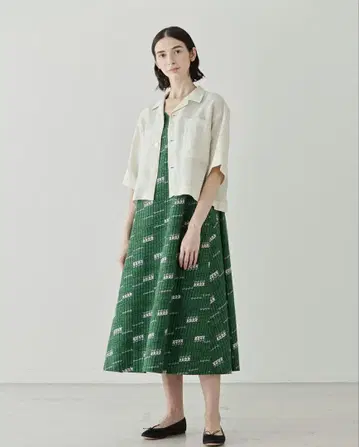 르 글라직 le glazik 오픈 카라 셔츠 IVORY