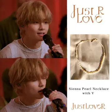 2줄 시에나 펄 목걸이 / 저스트 러버 테테 애용 V