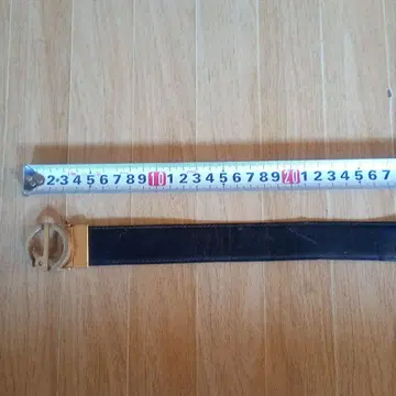 던힐 블랙 가죽 벨트 원형 버클 약 100cm