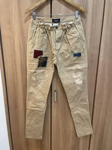DSQUARED2 패치워크 치노 팬츠 46