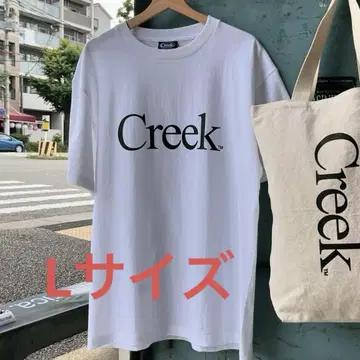 Creek 로고 티셔츠 L 사이즈 화이트