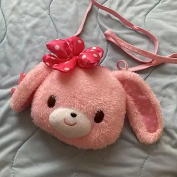봉봉리본 퓨로랜드 봉제 인형 패스 케이스 미니백 산리오
