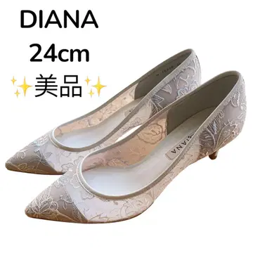 DIANA 새상품급 자수 펌프스 24cm 여성용 펌프스