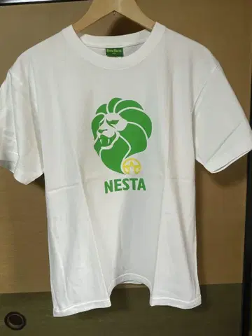 NESTA 라이온 로고 티셔츠 화이트