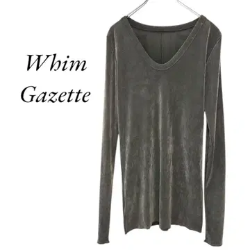 Whim Gazette 플로키 백산 컷 티셔츠 라이트 그레이