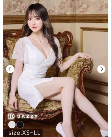 DAZZY 화이트 원피스 XS~LL