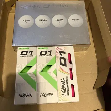 미개봉 혼마 D1 Plus 골프공 화이트 12개 + D1 공 3개 슬리브