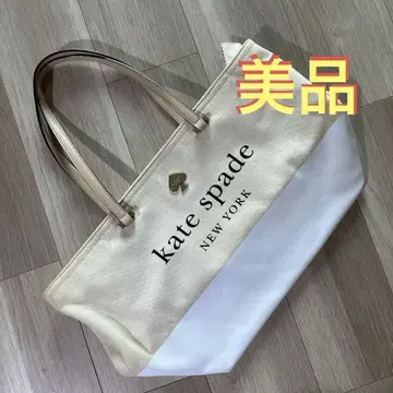 kate spade 토트백 베이지/화이트