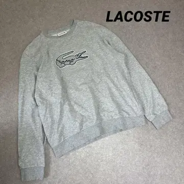 LACOSTE 라코스테 맨투맨 풀오버 악어 자수 그레이 M