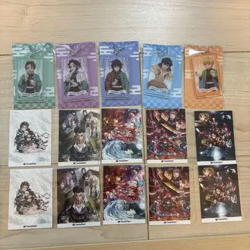 귀멸의 칼날 훼미리마트 아크릴 참 스티커 컴플리트