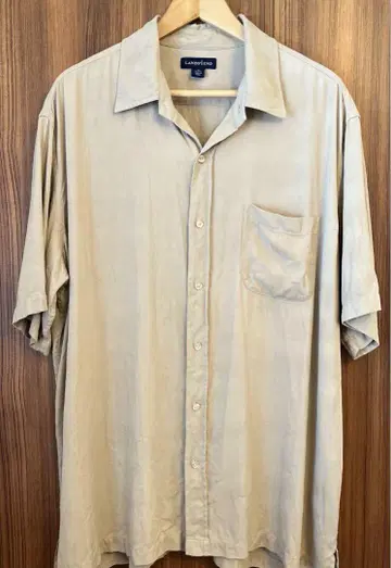 LANDS END 실크 셔츠