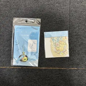 카쿠시고토 플라이어 하무레스 베어 방울 스트랩 스티커 세트