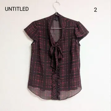 0078 UNTITLED 언타이틀 보타이 블라우스 사이즈 2