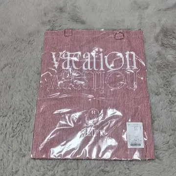 HLT Vacation Tote Bag red stripe 토트