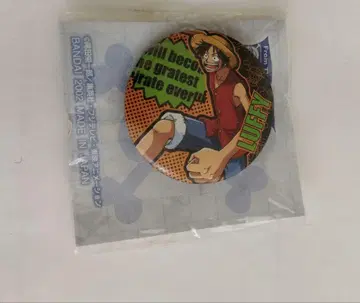ONE PIECE 원피스 미니 캔뱃지 레트로 당시 물건 루피 2002년