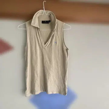 에트로 ETRO 슬리브리스 폴로 셔츠 베이지 사이즈 M