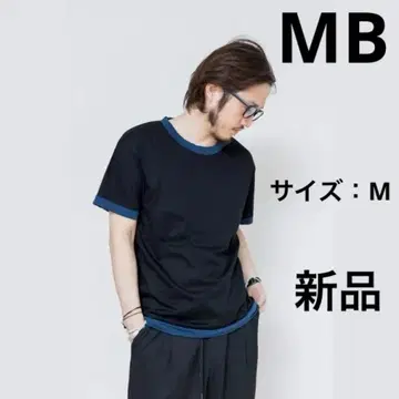 새상품 MB 트림 컷티셔츠 M 블랙 티셔츠