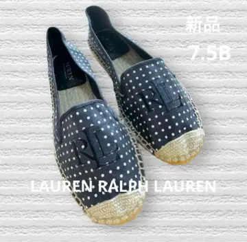 LAUREN RALPH LAUREN 도트 무늬 슬립온 7.5B