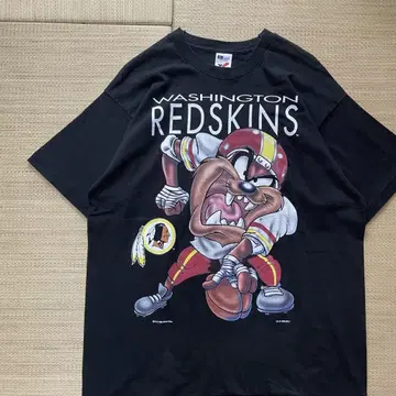 90s USA제 루니툰 태즈매니안 데빌 NFL 티셔츠 XL