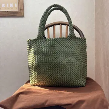 HIROFU (히로후) 프레츠 가죽 메쉬 토트 백