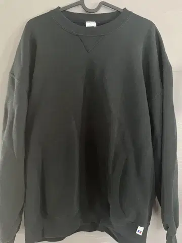 러셀 러셀 맨투맨 블랙 XL made in usa
