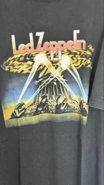 Led Zeppelin 그래픽 티셔츠 블랙