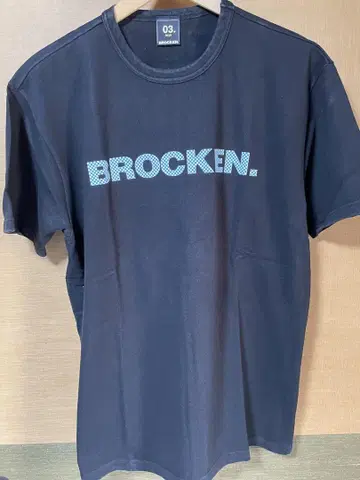 두꺼운 원단! BROCKEN 로고 티셔츠 블랙 새상품