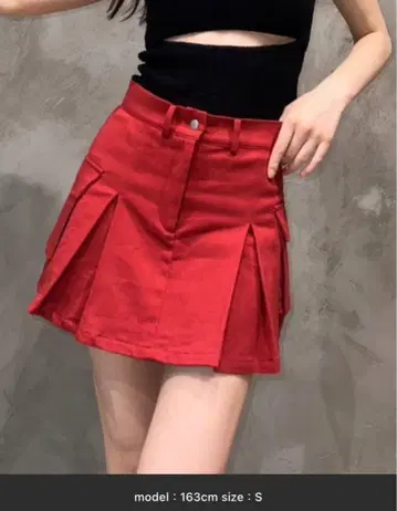 BLONDEY 카고 플리츠 미니 스커트 완판템