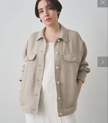 윔 가젯 드로잉 헤비 린넨 펄 자켓 38 새상품급 25SS