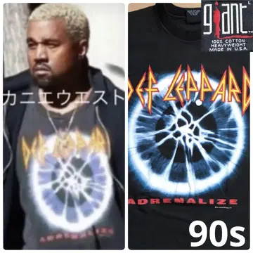 001 카니예 착용 디플레파드 def leppard 1992년 제품