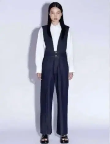자라 데님 팬츠 오버롤 살로펫 S