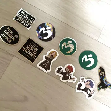 미세스 그린 애플 젠진 미도토와 베르트라움 스티커 10종 세트