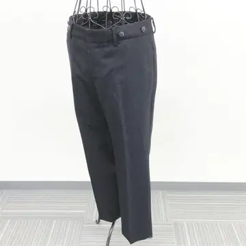 맥피 테이퍼드 팬츠 M 블랙 울 100% 일본제 캐주얼