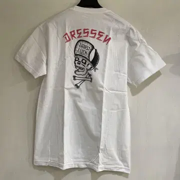 HARD LUCK 하드 랙 DRESSEN 스컬 티셔츠 L 화이트