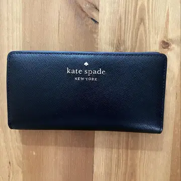 케이트 스페이드 kate spade 두겹 장지갑 블랙 검정 가죽 새상품