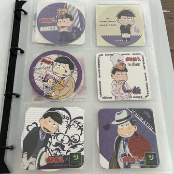 오소마츠 6쌍둥이 클리어 파일 코스터 종이류 묶음 판매 이치마츠 다량