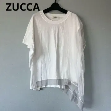 ZUCCa 쉬폰 도킹 상의 비대칭 M 주카 일본제