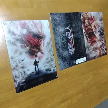 영화 진격의 거인 A-4 클리어 파일 묶음 판매 총 3장