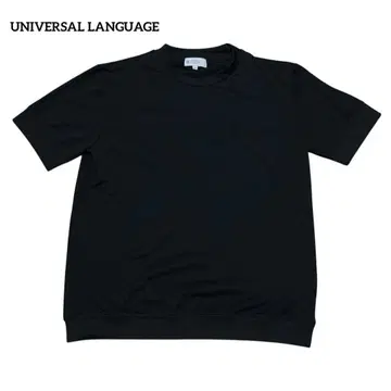 UNIVERSAL LANGUAGE 크루넥 T 네이비 남성용 사이즈 M