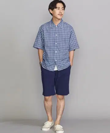 네이비 숏 팬츠