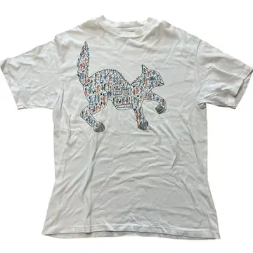 90년대 hanes 91s 고양이 티셔츠 그래픽