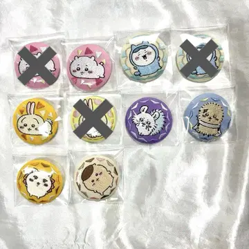 치이카와 자수 캔뱃지 비스킷 7개 세트