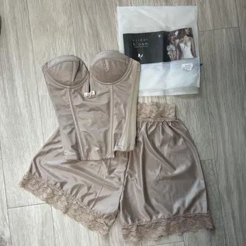 브라이덜 이너 코르셋 세트 베이지 B65
